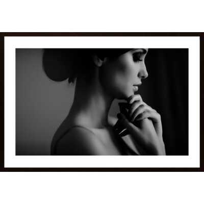 Model In Profile Reflects Poster