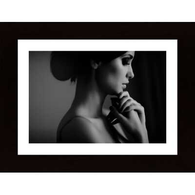 Model In Profile Reflects Poster