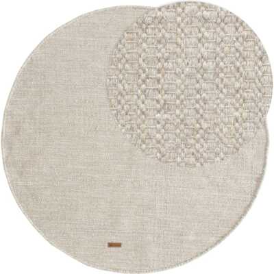 Molly Beige Rund 120 cm Ullmatta