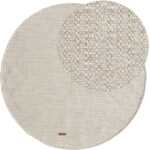 Molly Beige Rund 240 cm Ullmatta