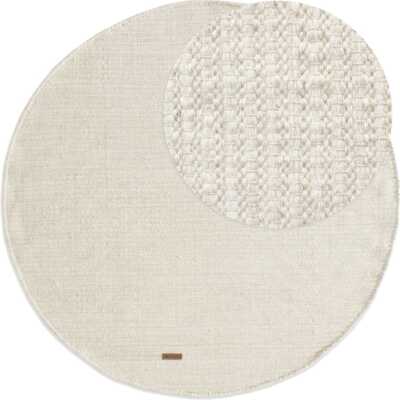 Molly Offwhite Rund 240 cm Ullmatta