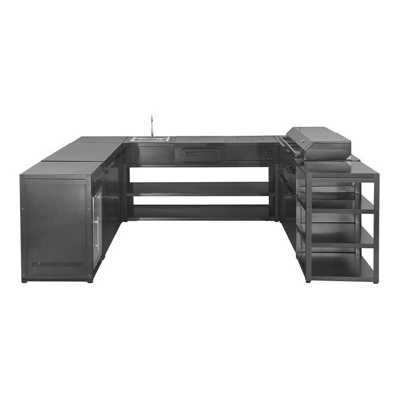 Myoutdoorkitchen - Nordic Line - Fristående utekök - Oslo (Svart)