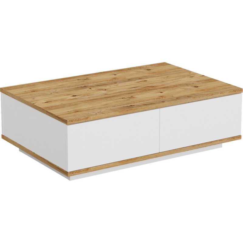 NORDVÄRK Fr14 soffbord, v. 2 dörrar - Atlantic Pine och vit melamin NORDVÄRK Fr14 soffbord, v. 2 dörrar - Atlantic Pine och vit melamin