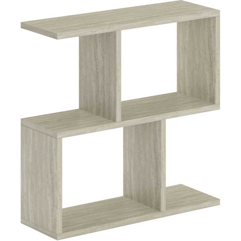 NORDVÄRK Homemania soffbord, w. hyllor - travertinmelamin