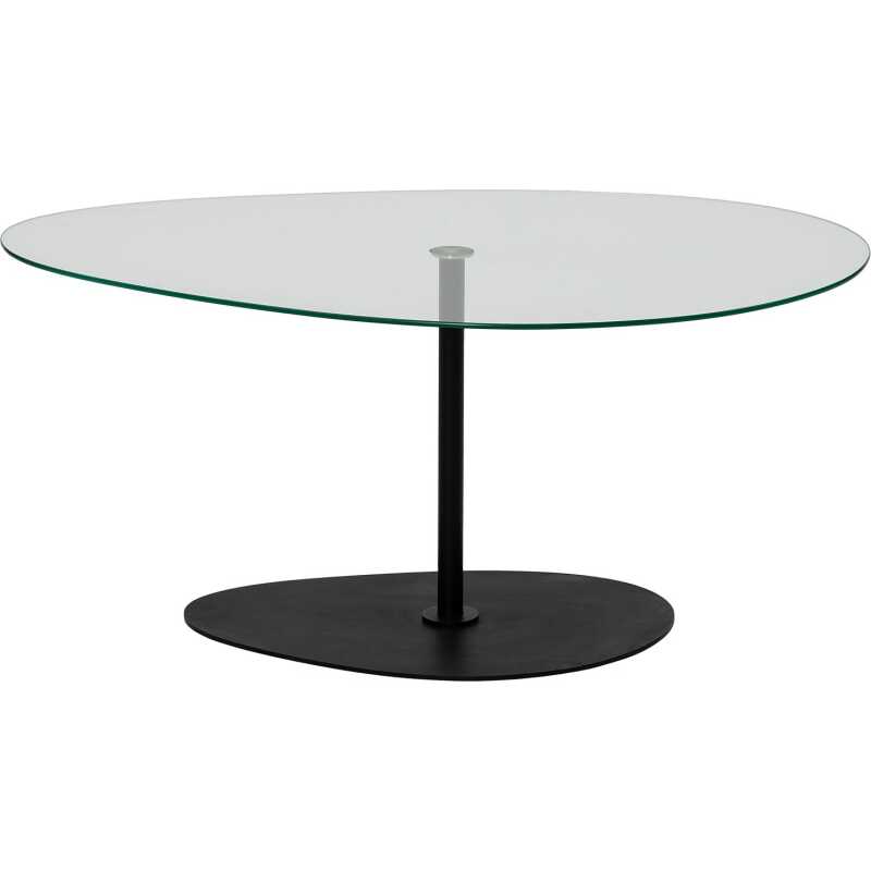 NORDVÄRK Porto soffbord, transparent Svart