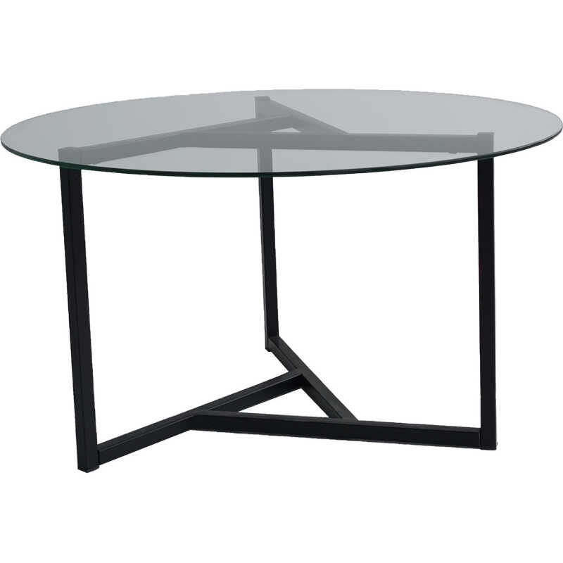 NORDVÄRK Trio soffbord, transparent Svart