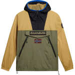 Napapijri Unisex Rainforest Ripstop Anorak Jacket Green/Beige