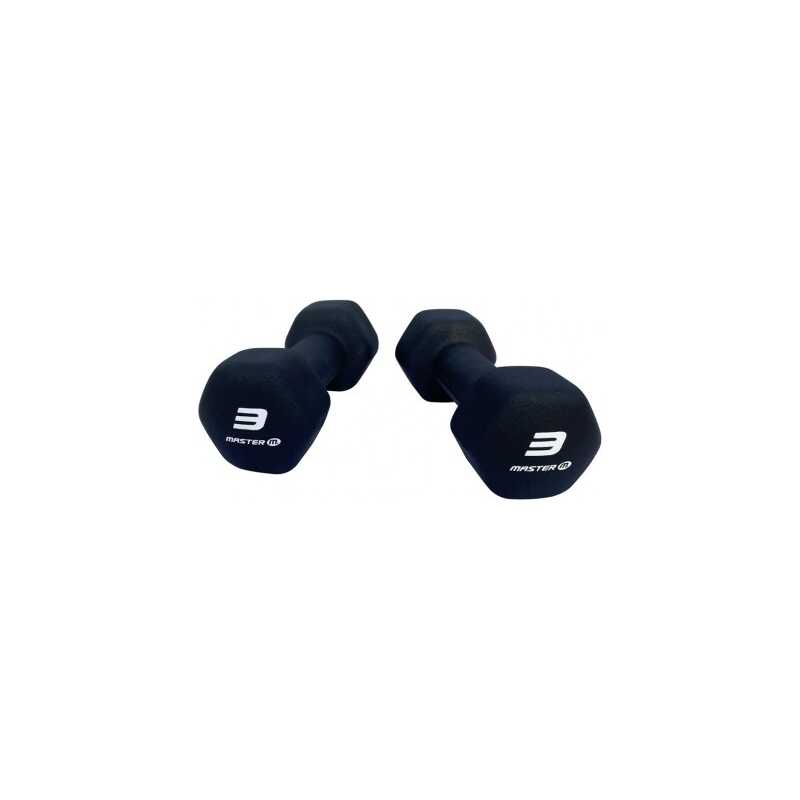 Neoprenhantlar 2x3kg Master Fitness Neoprenhantlar 2x3kg Master Fitness