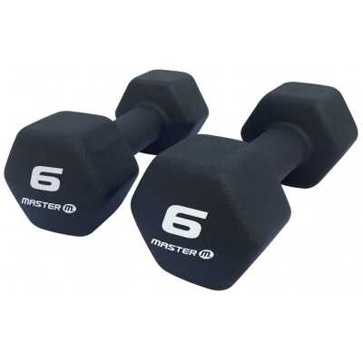 Neoprenhantlar 2x6kg Master Fitness
