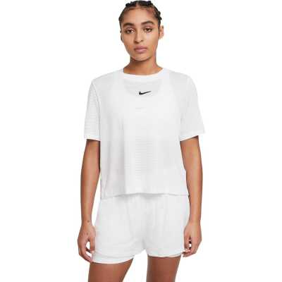 Nike Court Advantage Dam T-shirt White/Black