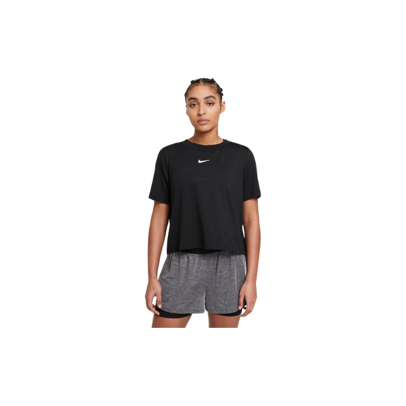 Nike Court Advantage T-Shirt Dam Svart/Vit