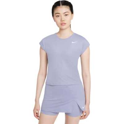 Nike Court Dri-Fit Victory Dam T-shirt Indigo Haze/White