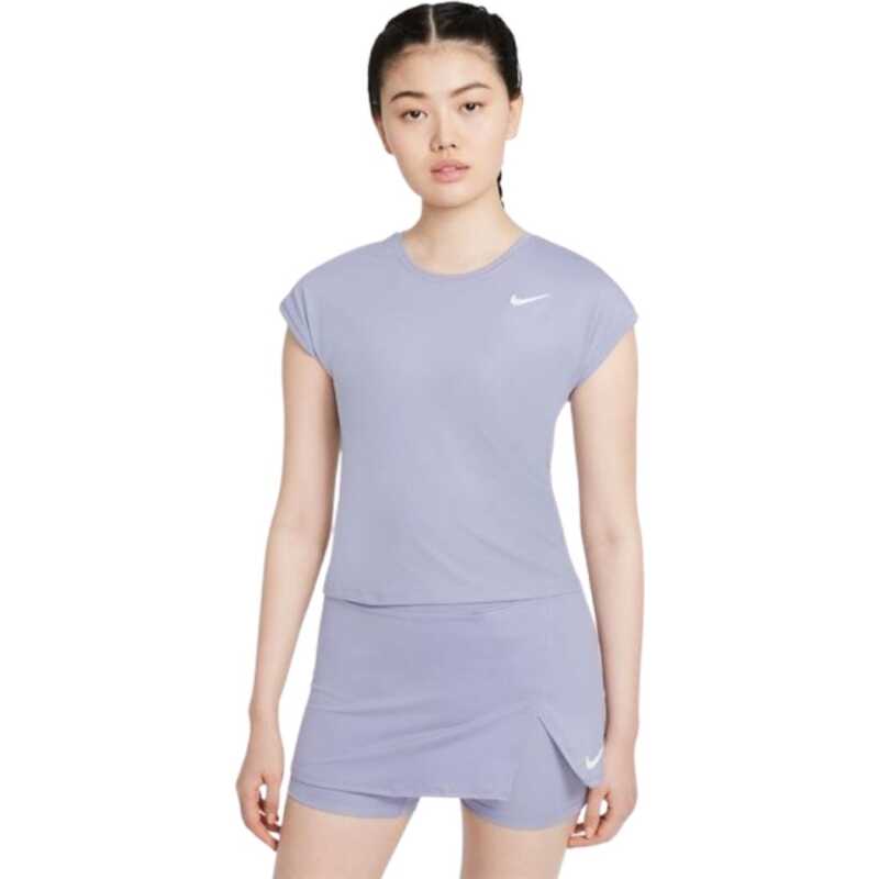 Nike Court Dri-Fit Victory Dam T-shirt Indigo Haze/White