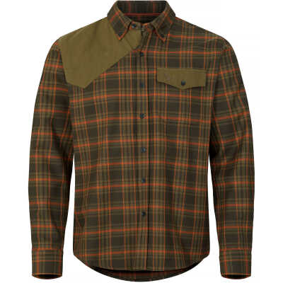 Nordic Hawk Johannishus LS Flannel Shirt Men Raven