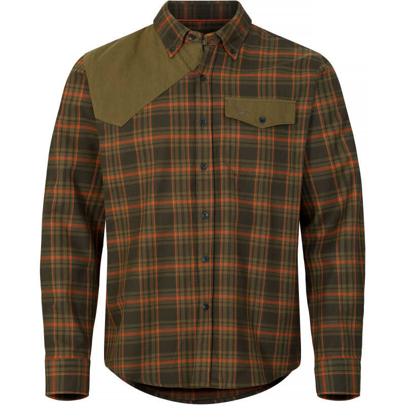 Nordic Hawk Johannishus LS Flannel Shirt Men Raven Nordic Hawk Johannishus LS Flannel Shirt Men Raven