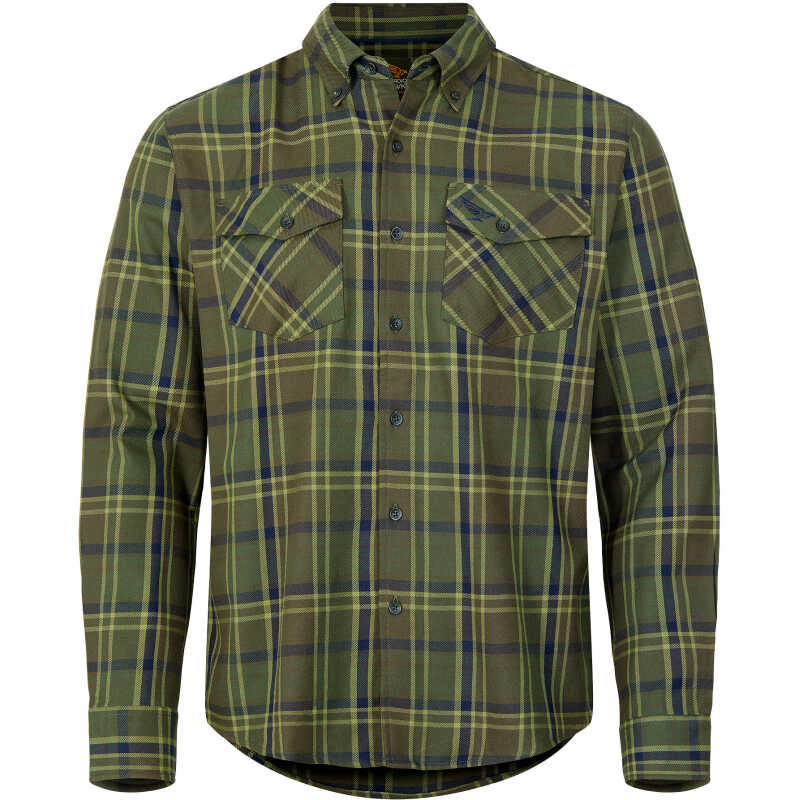 Nordic Hawk Vartorp LS Flannel Shirt Men Deep Depths Nordic Hawk Vartorp LS Flannel Shirt Men Deep Depths