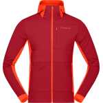 Norr⌀na Men's Falketind Alpha90 Insulated Zip Hood Arednalin/Rhubarb