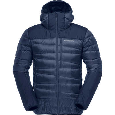 Norr⌀na Men's Falketind Down750 Hood Indigo Night