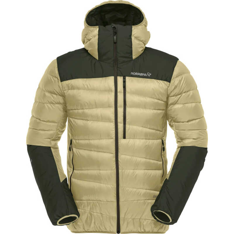Norr⌀na Men's Falketind Down750 Hood Sage Green