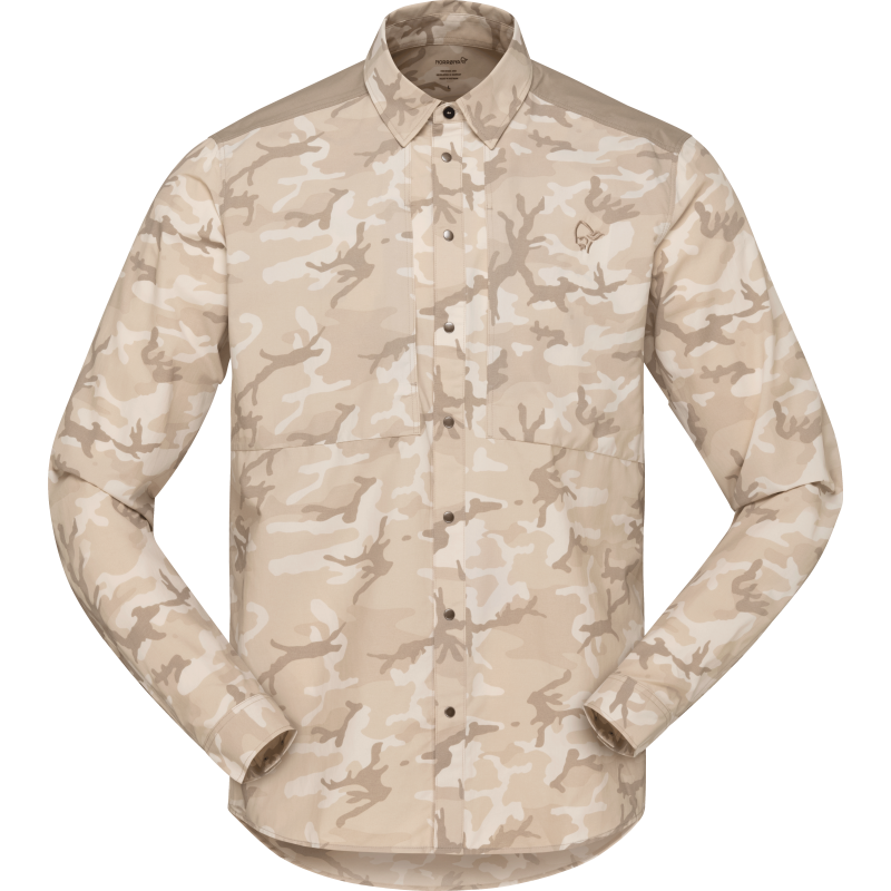 Norr⌀na Men's Femund Light Shirt Beige Camo