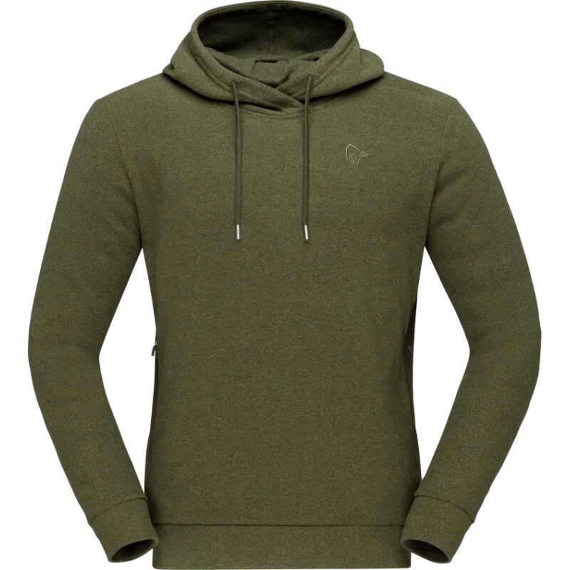 Norr⌀na Men's Femund Warm2 Hood Olive Night