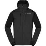 Norr⌀na Men's Trollveggen Powerstretch Pro Zip Hood Caviar