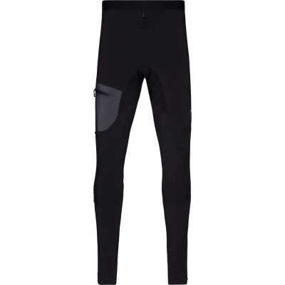 Norr⌀na Men's Trollveggen Warmwool2 Stretch Tights Caviar