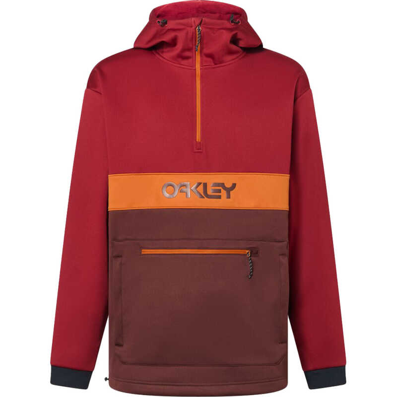 Oakley Men's Tnp Nose Grab Softshell Hoodie Grenache/iron Red