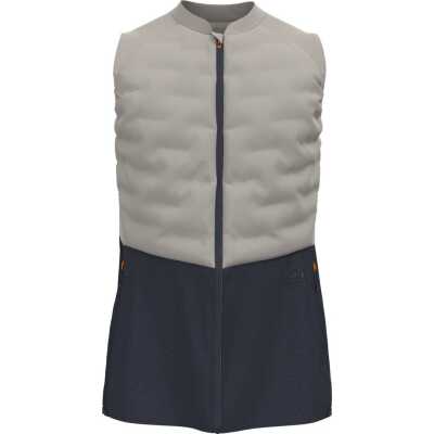 Odlo Men's Zeroweight Insulator Running Vest Silver Cloud/India Ink
