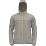 Odlo Men's Zeroweight Waterproof Jacket Silver Cloud/Sharp Green