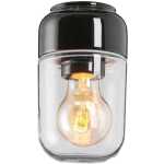 Ohm 100 Bastu 170mm Svart klarglas IP44 E27 max 40W