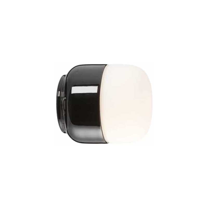 Ohm 100/110 Porslinarmatur Svart Matt Opal ⌀100mm