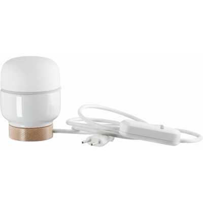 Ohm Table 100/130 Vit Matt Opal IP20 G9 20W 2m Vit tygkabel med dimmer
