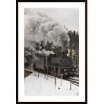Old Steam Train Poster