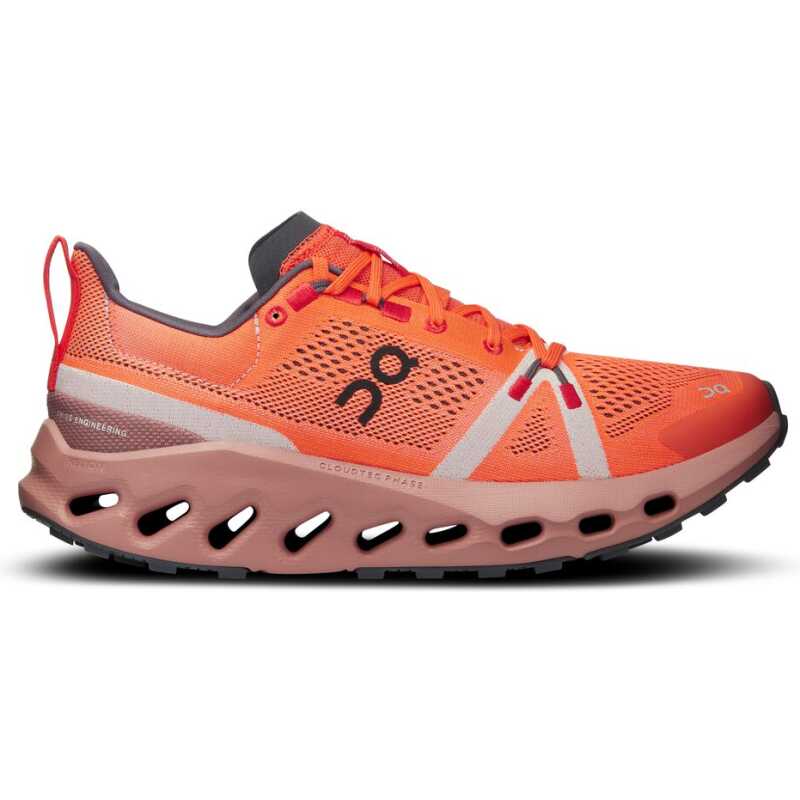 On Women's Cloudsurfer Trail Flame - Dustrose