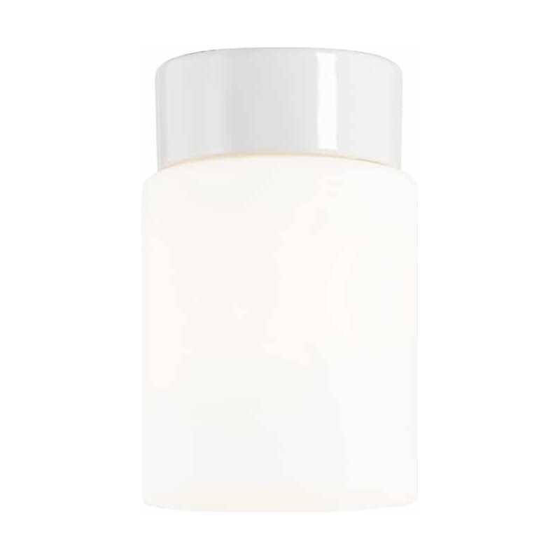 Open Tina Matt Opalglas med Vit sockel Rak Open Tina Matt Opalglas med Vit sockel Rak