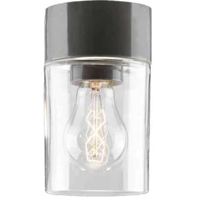 Opus 100 Bastu 175mm klarglas Grå IP44 Rak E27 max 40W tak/60W vägg
