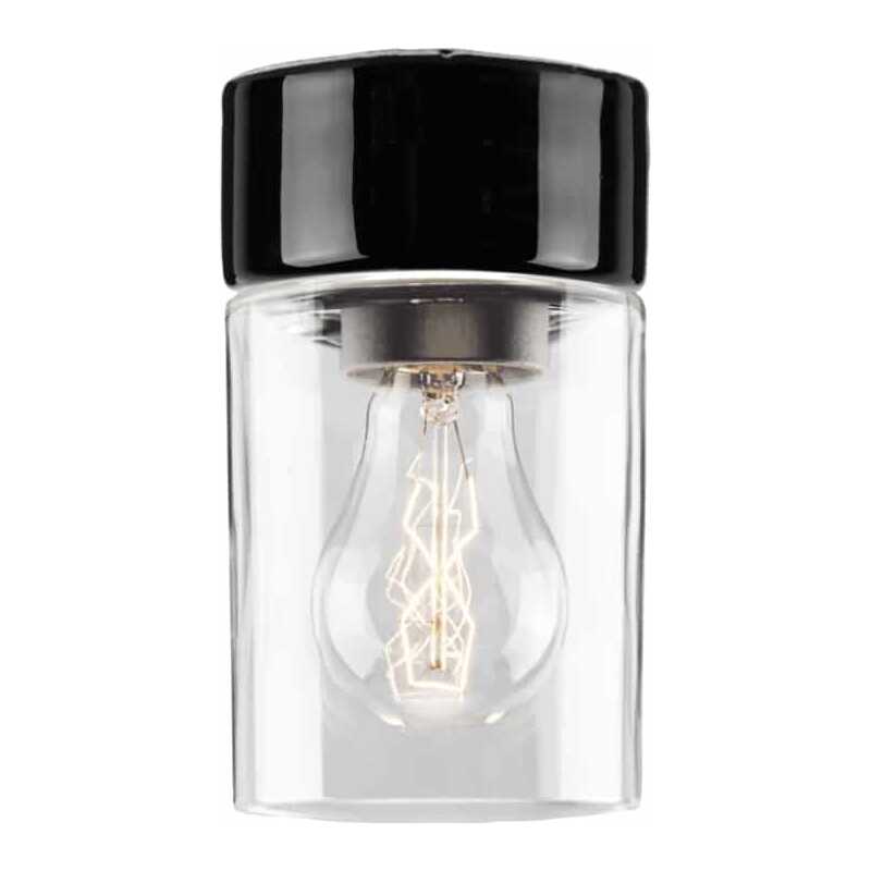 Opus 100/175 Klarglas Svart IP44 Rak E27 75W Opus 100/175 Klarglas Svart IP44 Rak E27 75W