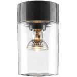 Opus 120/200 Klarglas Grå IP54 Rak E27 60W