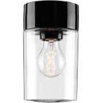 Opus 120/200 Klarglas Svart IP54 Rak E27 60W