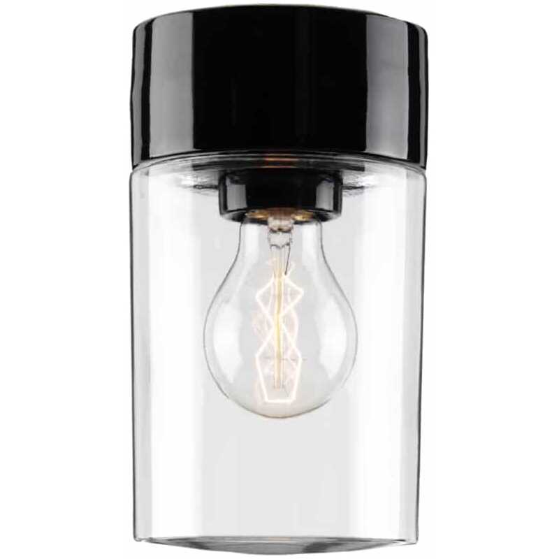 Opus 120/200 Klarglas Svart IP54 Rak E27 60W Opus 120/200 Klarglas Svart IP54 Rak E27 60W