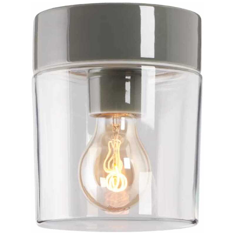 Opus 140/170 Klarglas Grå IP44 Rak 40W E27 Opus 140/170 Klarglas Grå IP44 Rak 40W E27