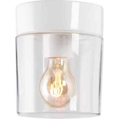 Opus 140/170 Klarglas Vit IP44 Rak 40W E27