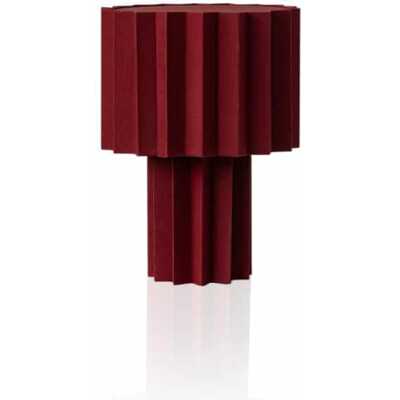 Örsjö Plissé Bordslampa Röd textil JAB Chiasso CH3002/013