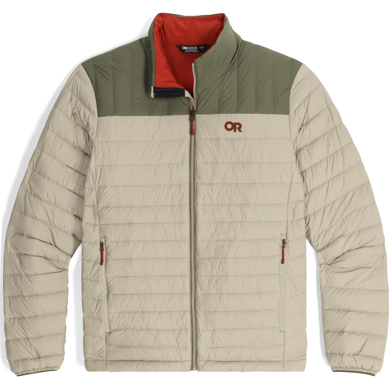 Outdoor Research Men's Transcendent Down Jacket Pro Khaki/Ranger Green Outdoor Research Men's Transcendent Down Jacket Pro Khaki/Ranger Green