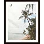 Palm Tree On Beach Poster
