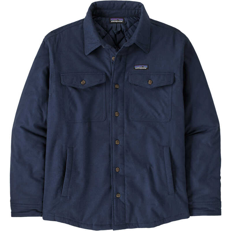 Patagonia Men's Lw Insulated Fjord Flannel Shirt New Navy