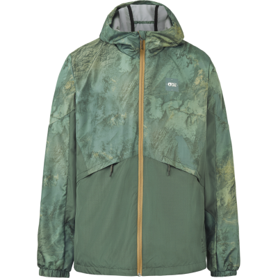 Picture Organic Clothing Men's Laman Print Jacket Geology Green