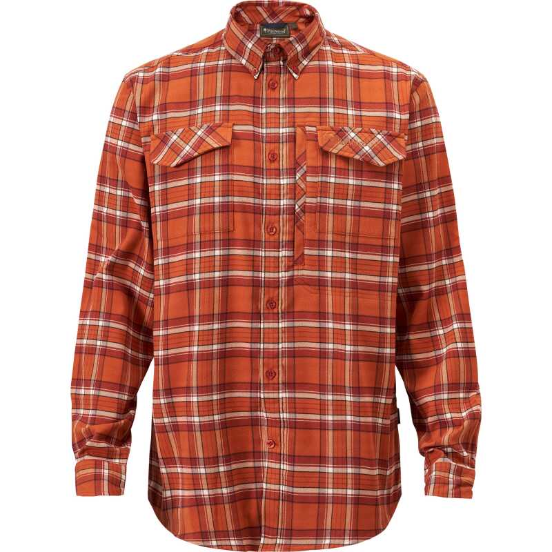 Pinewood Men's Abisko Hiking Flanell Shirt Burned Orange