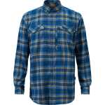 Pinewood Men's Abisko Hiking Flanell Shirt D.Azur Blue